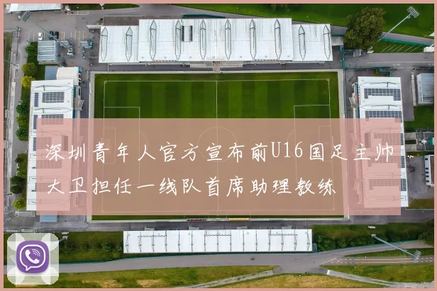 深圳青年人官方宣布前U16国足主帅大卫担任一线队首席助理教练